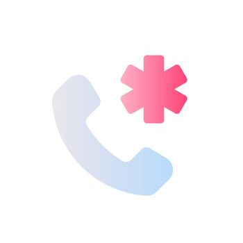 Calling emergency flat gradient two-color ui icon