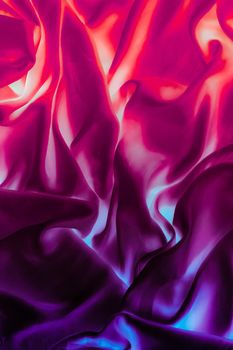 Colourful artistic silk waves, holiday background
