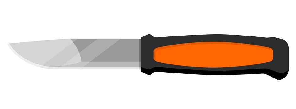 Knife icon. Hunting knife icon. Isolated knife symbol.