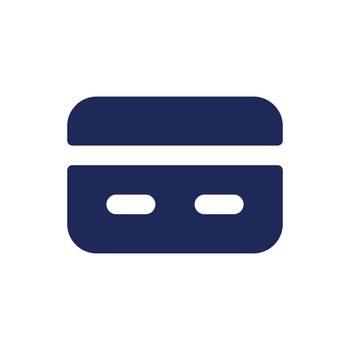 Payment card black glyph ui icon