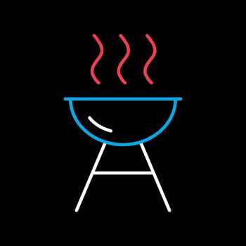 Grill BBQ cookout vector icon