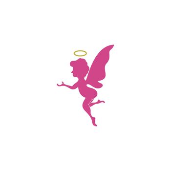 Angel wings icon logo design