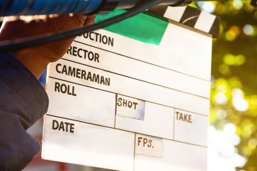 film crew production set
