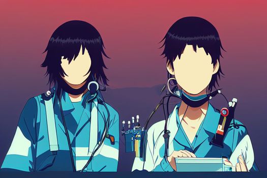 Calibration and Instrumentation Technicians ,Anime style illustration