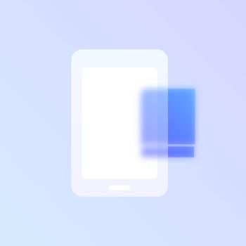 e learning glass morphism trendy style icon. smartphone with book transparent glass color vector icon with blur. for web and ui design, mobile apps and promo business banners and posters