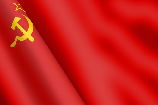 Union of Soviet Socialsist Republics USSR CCCP waving flag