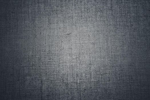Decorative gray linen fabric textured background for interior, furniture design and art canvas backdrop