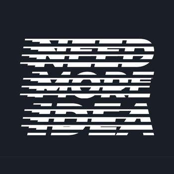 Need more idea, halftone line letter typography