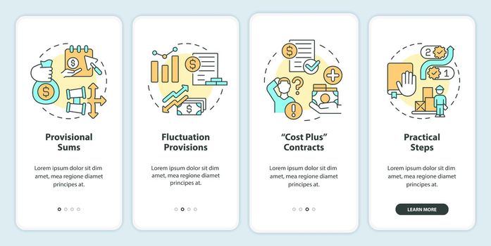 Dealing with inflation in construction onboarding mobile app screen