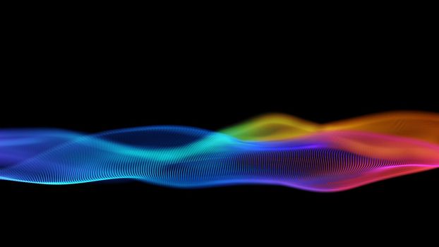 Abstract technology wave background. Internet technology concept digital background. Internet network concept. Data science color background.