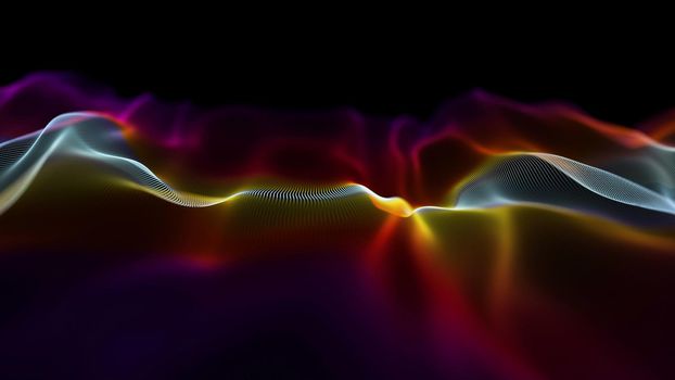 Abstract technology wave background. Internet technology concept digital background. Internet network concept. Data science color background.