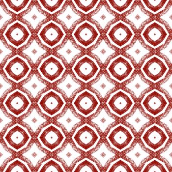 Arabesque hand drawn pattern. Wine red