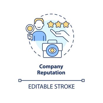 Company reputation concept icon