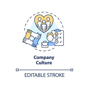 Company culture concept icon