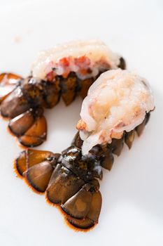 Garlic lobster tails