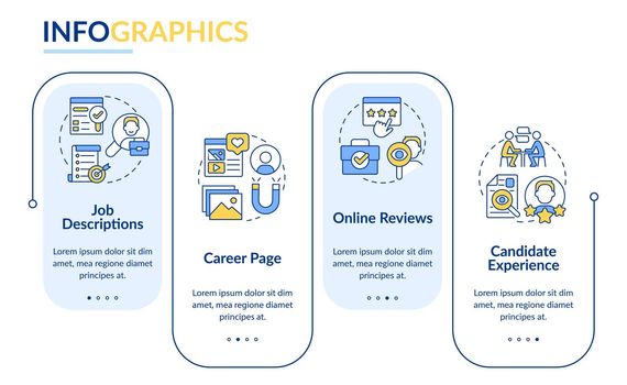 Recruitment rectangle infographic template