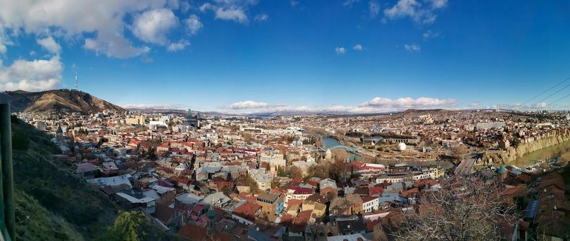 The capital of Georgia Panorama of Tbilis