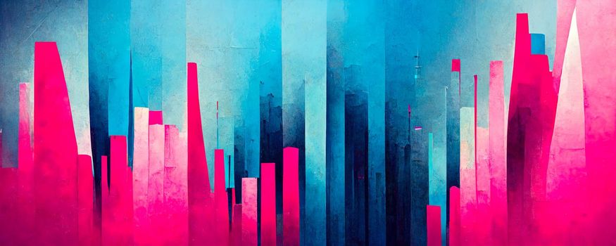 digital city, Colorful abstract wallpaper texture background illustration