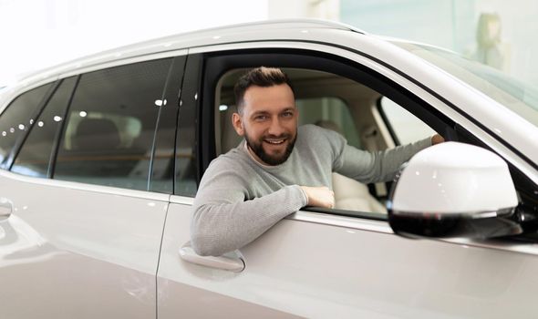 a buyer in a car showroom bought a new car and immediately insured it