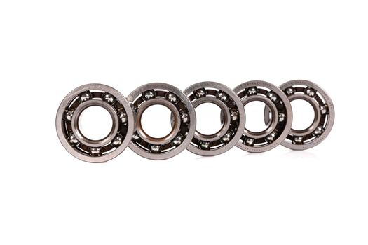 automotive bearings on a white isolated background