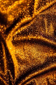 Bronze holiday sparkling glitter abstract background, luxury shiny fabric material for glamour design and festive invitation