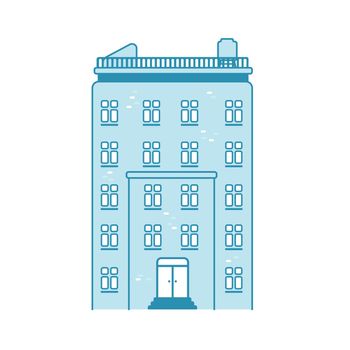 Residence building vector illustration (front view)	