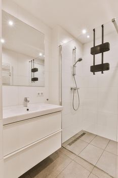Sinks and shower cabin
