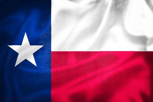 Grunge 3D illustration of Texas state of USA flag