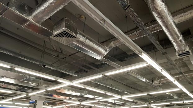 The air conditioning and lighting system of the production premises