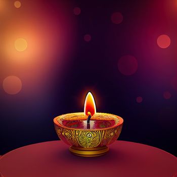 Happy diwali indian festival background with candles. diwali day, happy diwali day.