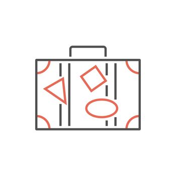 Suitcase Related Vector Line Icon