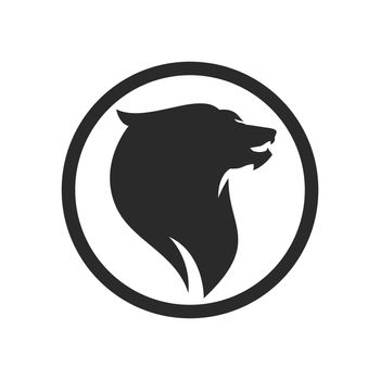 Lion illustration logo vector