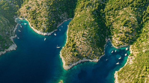 Drone View on Croatias Coast