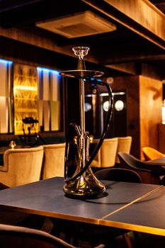 hookah in lounge bar on the table
