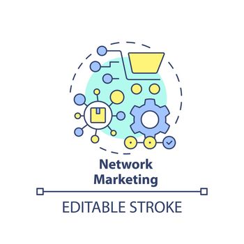 Network marketing concept icon
