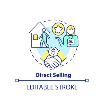 Direct selling concept icon