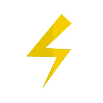 Lightning icon. Electric energy icon. Vector.