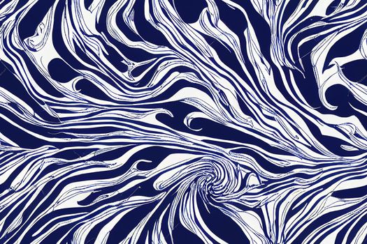 Zebra pattern in realistic blue and white colors, Zebra