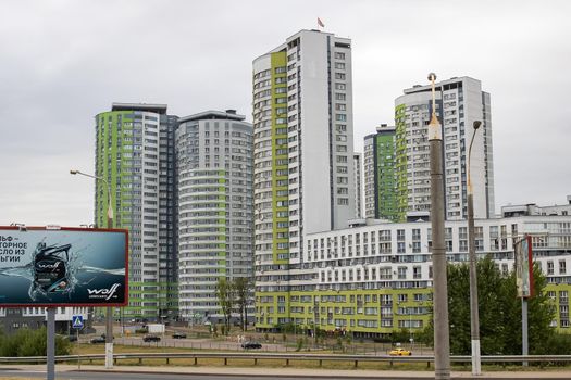 Belarus, Minsk - 18 august, 2022: Residential complex Cascade