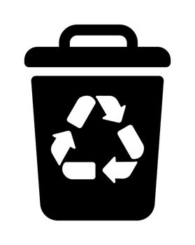 Recycling Symbols For Plastic. Vector icon illustration