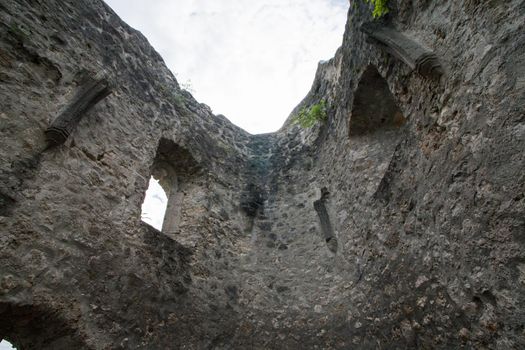 Ruins of ancient old town in Samobor
