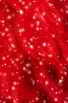 Christmas, New Years and Valentines Day red abstract background, holidays card design, shiny snow glitter as winter season sale backdrop for luxury beauty brand