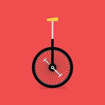 One wheel circus bicycle