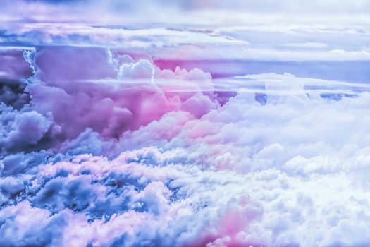 Dreamy surreal sky as abstract art, fantasy pastel colours background for modern design
