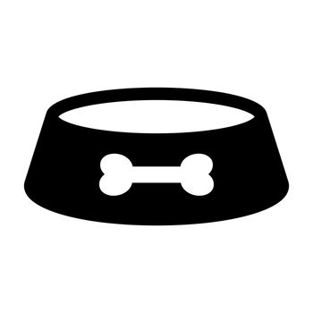 Dock food dish silhouette icon. Vector.