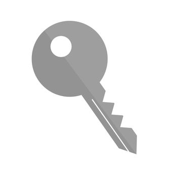 Iron key. Security and lock icon. Vector.