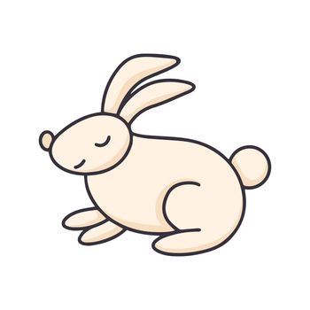 Cute bunny cartoon clipart