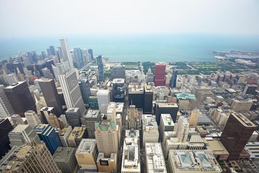 aerial view chicago