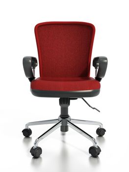 Office chair isolated on white background. 3D illustration