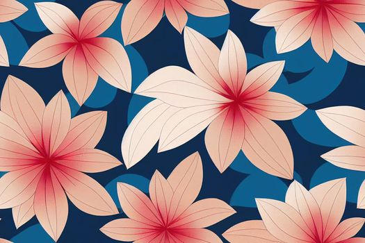 Floral vintage seamless pattern wit birds for retro wallpapers.